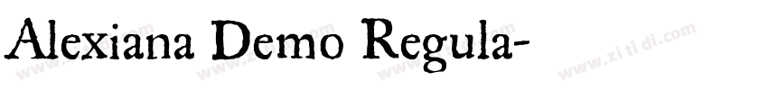 Alexiana Demo Regula字体转换